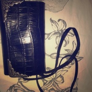 Brighton shoulder wallet black